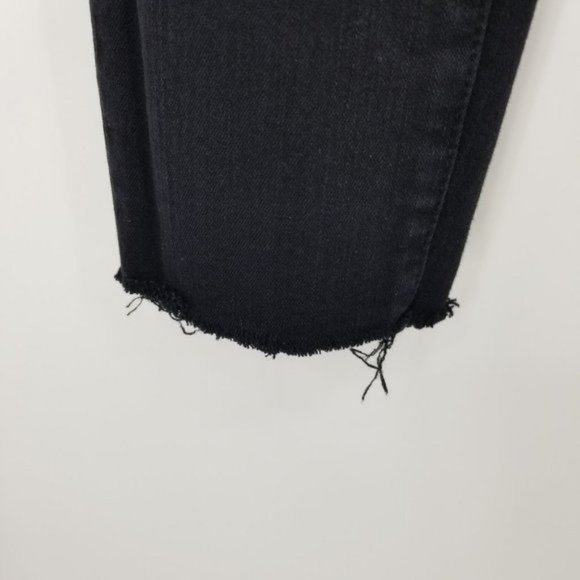 Frame Le Skinny De Jeanne Film Noir Raw Hem Jeans Size 27 - Picture 4 of 13